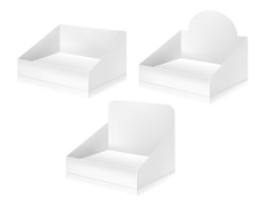 white display boxes