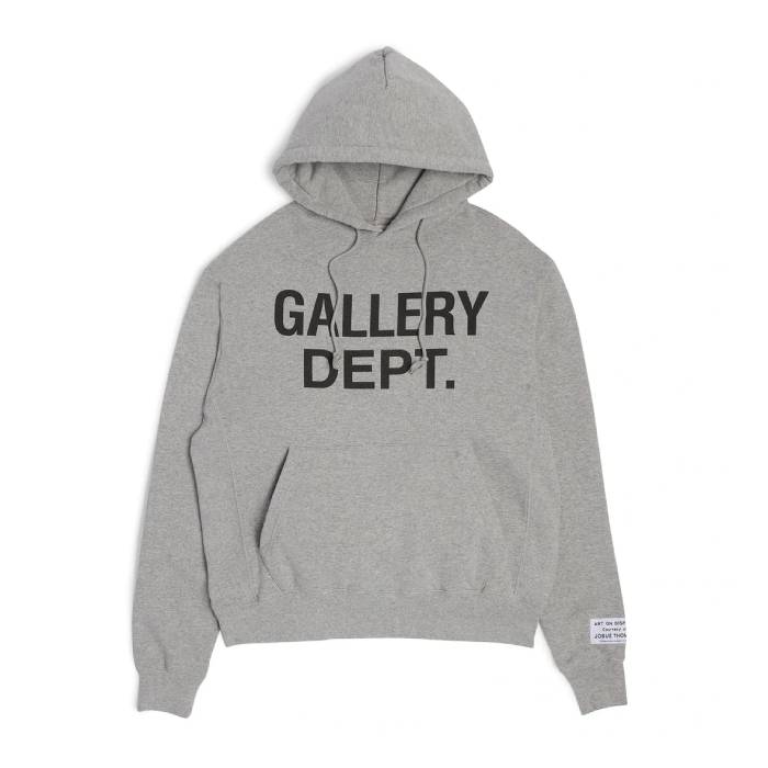 Gallery Dept. Centered Logo Grey Hoodie