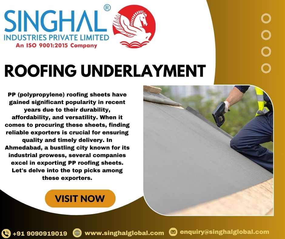 synthetic roofing underlayment manufacturers in Gujarat