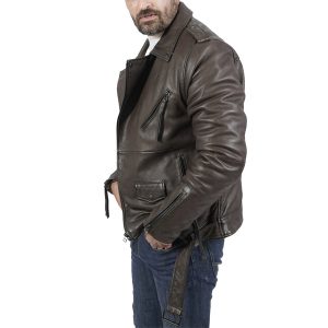 Lorenzo Comfortable Brown Leather Jacket