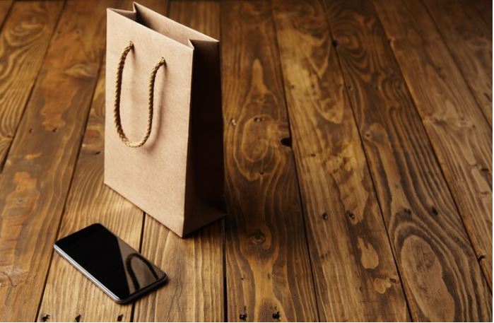 kraft paper bags with twisted handles